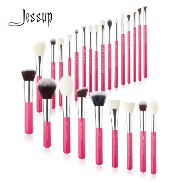 Jessup Makeup brushes set 25pcs Make up Brush Professional ,Natural-Synthetic Foundation Powder Blending Eyeshadow T195