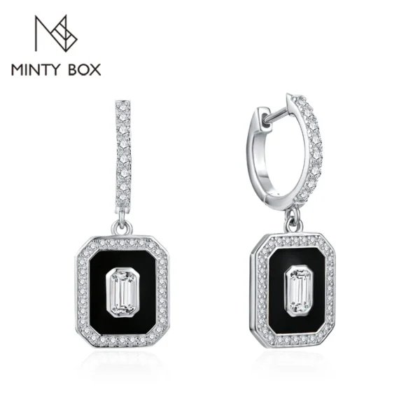 MINTYBOX D Color Au585 Moissanite Earrings for Women Solid 18k 14k 10k Gold Drop Stud Earrings Luxurly Anniversary Fine Jewelry