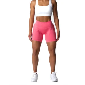 NVGTN Seamless Shorts Seamless Fuchsia High Waisted Shorts Biker Women Short Legging Workout Sports Active Wear Fitness Yoga