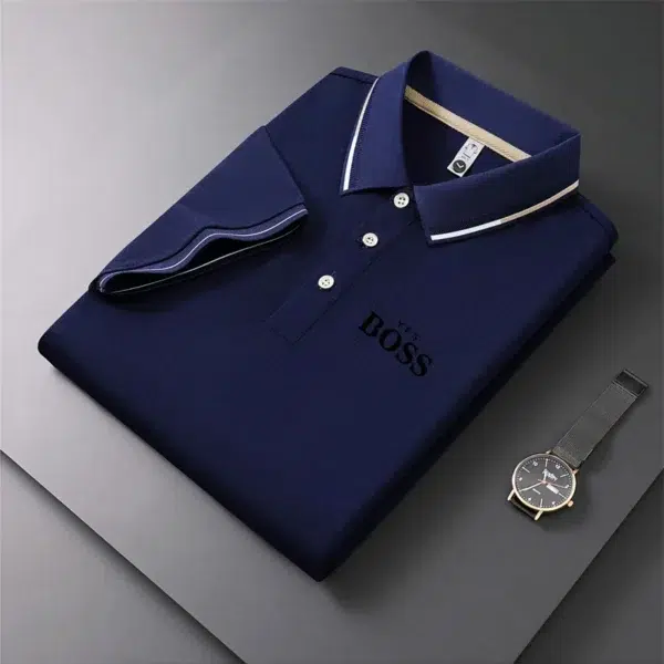 2024 Men's Formal Business Polo Shirt Cycling Golf Summer Fashion Polo Hot Selling Brand Korean Fashion Men's Clothing