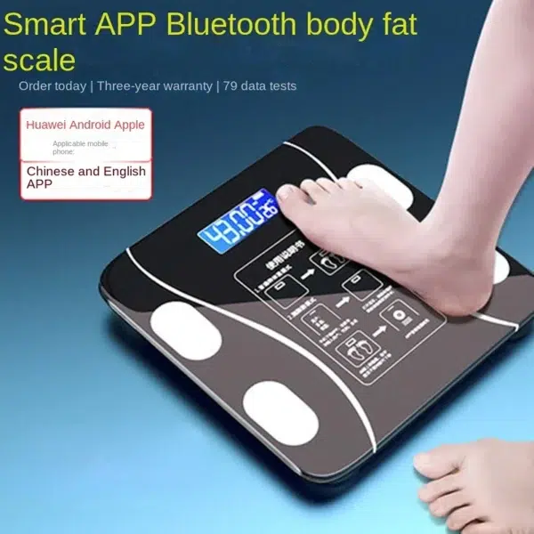 Body Fat Scale Smart Wireless Digital Bathroom Weight Scale Body Composition Analyzer With Smartphone App Bluetooth-compatible - Image 3