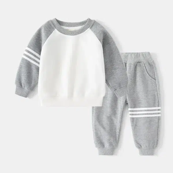 New Spring Autumn Children Clothes Set Color Patchwork Kids Boys Two-Piece Sets Children Boy Casual Tracksuit Outfits Tops Pants - Image 4