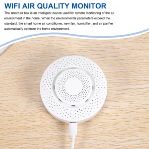 Zigbee Tuya 3.0 Air Quality Monitor Air Housekeeper 5 in 1 Formaldehyde VOC Co2 Temperature Humidity Detector Sensor