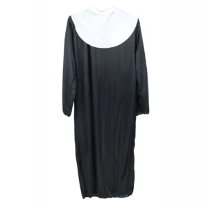 Women's Nun Costume Traditional Adult Sister Black Robe Religious Costumes Cosplay