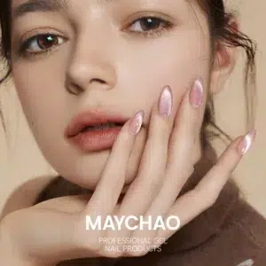 MAYCHAO 12ML Cat Magnetic Gel Nail Polish Semi Permanent Dynamic Glitter Reflective Nail Gel Soak Off UV Gel Nail Art Varnish