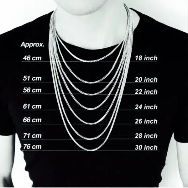 TWIST CHAIN FOR MEN STAINLESS STEEL NECKLACE Neck Jewelry Pendant Accessories 3MM-8MM Thick Long Chains Male - Image 6