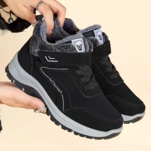 Winter Men's Ankle Boots Booties For Men Work And Safety Shoes Non-slip Male Snow Boots Warm Dad Outdoor Hiking Sneakers