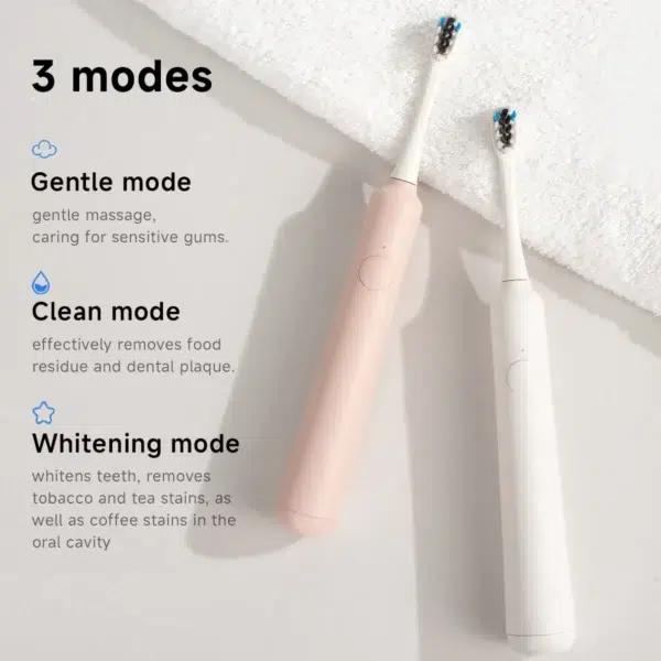 DOCO Electric Toothbrush sonic vibration brush 3-gear Mode USB Charging IPX7 Waterproof Personal care appliances - Image 2