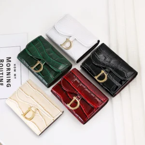 Cardholder Bank Business Credit Card Holder ID For Women Wallet Small Coin Purse Case Lady Document Cover Mini Money Clutch Bag