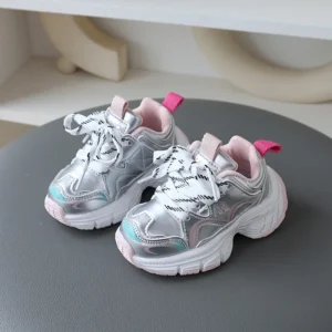 New 2024 Spring Autumn Fashion Casual Kids Sports Boys Girls Running Trainers Children Mesh Breathable Soft Non-slip Sneakers