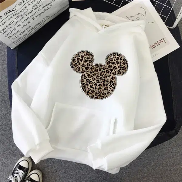 Fashion Hoodies Minnie Disney Hoodie Kawaii Mickey Mouse Women Sweatshirt Kids Boys Girls Harajuku Streetwear Clothes Unisex - Image 4