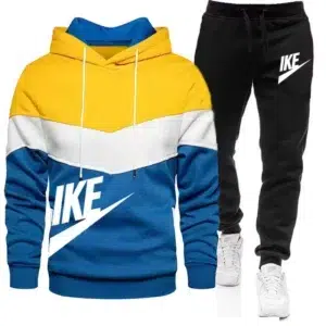 2024 New Men'S Autumn Winter Sets Zipper Hoodie Pants Pieces Casual Tracksuit Male Sportswear Brand Clothing Sweat Suit