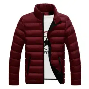 New Winter jacket Long sleeve cotton-padded jacket zipper jacket men's stand-up collar jacket plus size cotton jacket