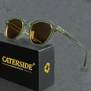 CATERSIDE Retro Polarized Men Sunglasses TR90 Frame Fashion Women Sun Glasses Outdoor High Quality Travel UV400 Eyewear Gift