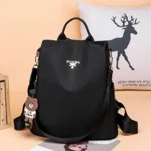 Waterproof Women Backpack Fashion Anti-theft School Bag Embroidery Famous Designer Female Large Capacity Travel Shoulder Handbag