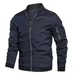 Men's Jacket Autumn Long Sleeve Baseball Uniform Windproof Cycling Thin Jacket Solid Zipper Casual Jacket Outdoor Sports Coat