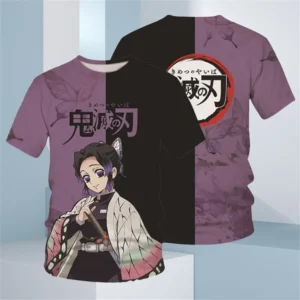 Kids Boy T Shirts Anime Demon Slayer Cartoon T-Shirt Children's Clothing Short Sleeve Sweatshirt Fashion Tops Kid Unisex Clothes