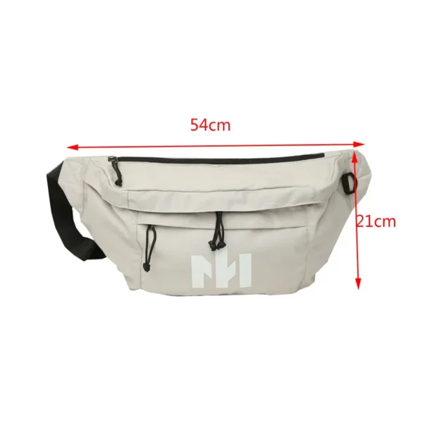 Large Capacity Women Waist Bag Canvas Big Fanny Pack Luminous Unisex Belt Bag Hip Hop Crossbody Chest Bags Fashion Banana Purse - Image 5