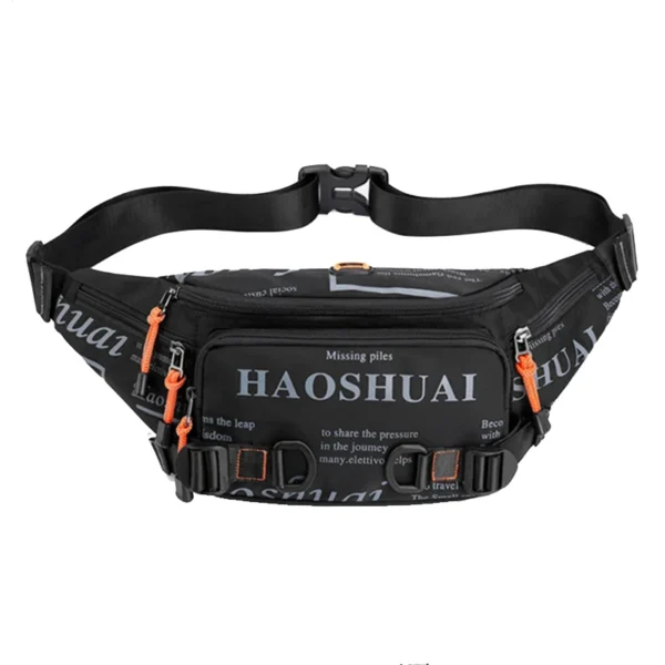 High Quality Nylon Fanny Pack Sling Chest Bum Bag for Men Waterproof Multi-purpose Travel Male Hip Belt Waist Pack Bags Running - Image 3