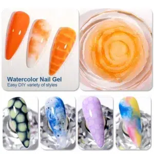 AS Clear Blooming Gel Polish 15ml UV LED Soak Off Nail Art Polish for Spreading Effect Marble Nail Polish Gel Paint Varnish