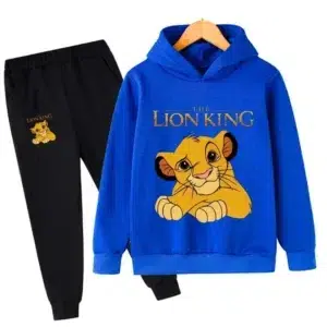 Children's The Lion Tracksuit Set, Hoodies, Top and Pants, Sportswear, Clothing for Boys and Girls, Clothing for Kids, 2 Pieces