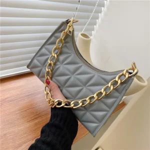 Women's Advanced Diamond Bag 2024 New Trend All-match Shoulder Bag Niche Chain Handbag Female Fashion Texture Shopping Bag