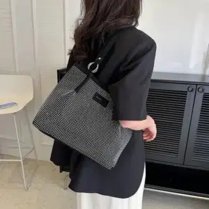 Women's Bags on Sale High Quality New Fashion Retro Solid Casual Tote Advanced Sense Messenger Bag Large Capacity Handbag