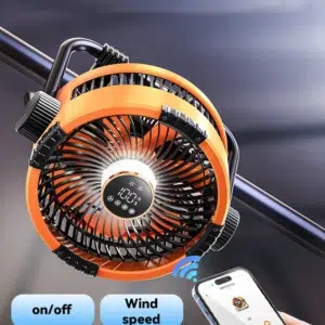 Camping Fan 20000mAh Rechargeable Portable Fan Air Circulators 4 Speed Adjustment And 360° Rotation Wireless Tent Ceiling Fans