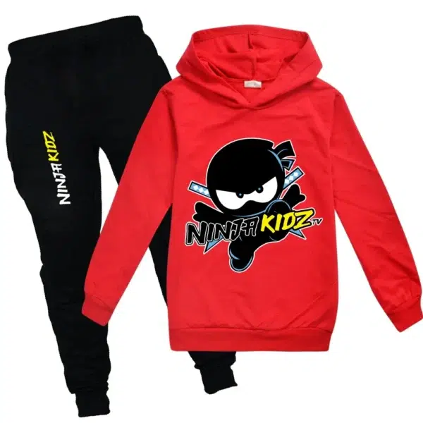 Ninja Boys Clothing Set Spring Autumn Fashion Hoodies Tracksuit NINJA KIDZ Hooded T-Shirt Suit Children Kid Girl Sweatshirt - Image 2