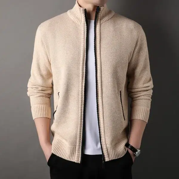 Zip-Up Cardigan Men Parka Luxury Men's Sweater Coat Windbreaker Jackets Man Winter Korean Reviews Many Clothes Summer 2024 Autum