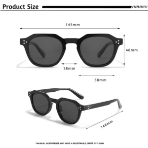 CATERSIDE Retro Polarized Men Sunglasses TR90 Frame Fashion Women Sun Glasses Outdoor High Quality Travel UV400 Eyewear Gift