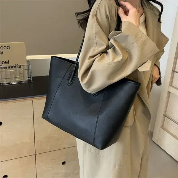 Sewing Thread Simplicity Pu Ladies Tote Bags Zipper Commuting Shoulder Bags for Women 2024 Hot Sale Casual Free Shipping - Image 3