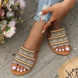 2024 Women Slippers Summer Flat Sandals Luxury Brand Casual Flip Flops Comfort Non-slip Female Slides Beach Shoes