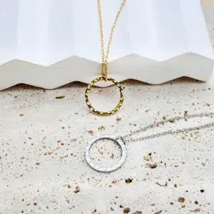 eManco 10PCS Stainless Steel Necklace Korean Simple Chain Women Round Pendant Fashion Jewelry Wholesale Factory Direct