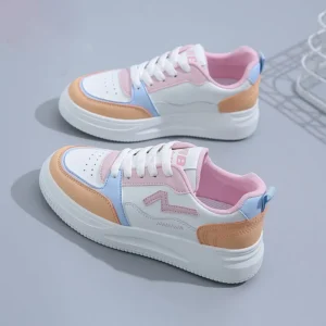 Low Fashion Women's Tennis Sports Running Shoes for Women 2024 Pink Flat Cute Spring Autumn Without Heel Canvas Casual Sneakers