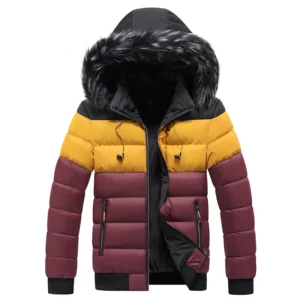 Men High Quality Winter Thick Warm Parker Jacket Men Fur Collar Thermal Parkas Classic Coats Casual Windbreaker Cotton Coat Men