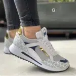 2024 New Style Women Wedges Sneakers Lace – Up Breathable Sports Shoes Casual Platform Female Footwear Ladies Vulcanized Shoes