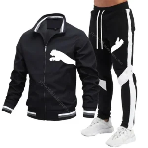 Men's Sets 2024 New Sweatshirt+sweatpants Zipper Stand Neck Jacket Spliced Pants Baseball Jogging Designer Clothes Men Tracksuit