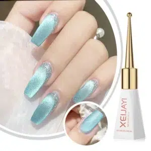 XEIJAYI Magnetic Gel Purple Color Reflective Glitter Cat Eye Gel Polish 자석젤 Semi-permanent Nail Polish UV Venalisa for Manicure