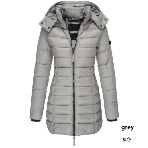 new winter BC high set light luxury goose down jacket thickened medium long women's hooded slim down for women - Image 5