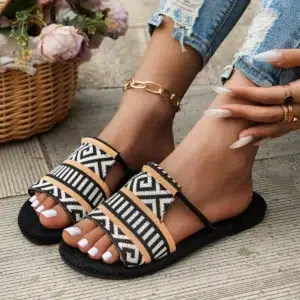 2024 Women Slippers Summer Flat Sandals Luxury Brand Casual Flip Flops Comfort Non-slip Female Slides Beach Shoes