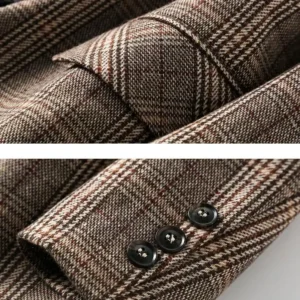 Checkered Suit Casual Suit Jacket Autumn New Coat Loose Fitting Single Piece Suit Top Blazers Womens Clothing Blazer Women