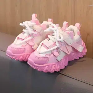 New 2024 Winter Children's Sneakers Boys Girls Plus Cashmere Warm Sport Shoes Kids Non-slip Casual Shoes Toddler Running Shoes