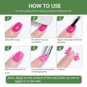 UR SUGAR 50ml Fast Remover Magic Effect Nall Gel Professional Hybrid Brust Removal Cleaner Nail Art Tool Functional Manicure Gel