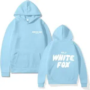 2024 Winter Women's Fashion Hot Selling White Fox Printed Women's Super Large Hoodie Street Wear Women's Men's Fashion Sportswea