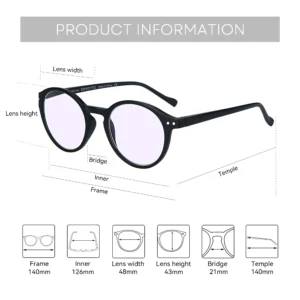 ZENOTTIC Anti Blue Light Blocking Reading Glasses Women Men Anti-Glare Presbyopic Computer Eyeglasses Diopter from +0 to +4.0