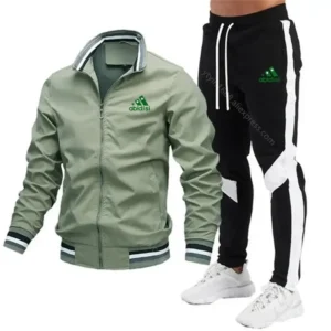 Men's Tracksuit 2024 New Sweatshirt+sweatpants Zipper Stand Neck Jacket Spliced Pants Baseball Jackets Designer Clothes Men Sets