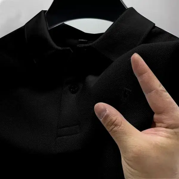 2024 Summer Trendy Men's Polo Shirt T-shirt, casual and breathable, lapel button up, versatile and fashionable POLO shirt