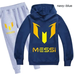 Argentine Football Superstar Girls Clothing Children Fashion Hoodies Pant Set Kids Clothing Spring Autumn Sports Suit Tracksuit