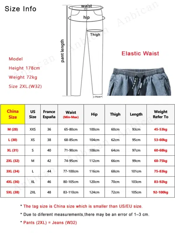 Spring Summer Black Blue Cargo Jeans Men Streetwear Denim Jogger Pants Men Baggy Harem Jean Trousers Plus Size 6XL 7XL 8XL - Image 6